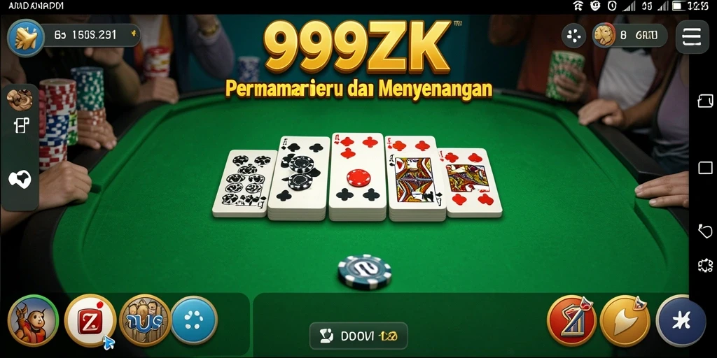 Gameplay seru 999ZK dengan berbagai mode Domino.