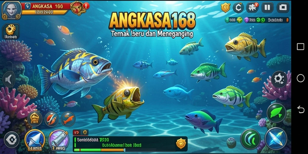 Gameplay seru dengan aksi menembak ikan yang menarik di ANGKASA168.