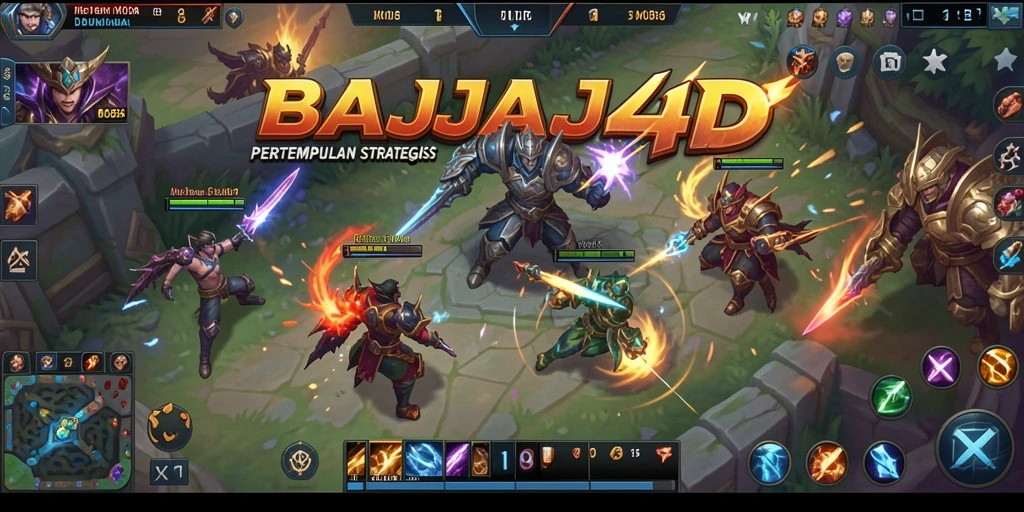 Gameplay menarik dalam pertempuran MOBA yang seru.