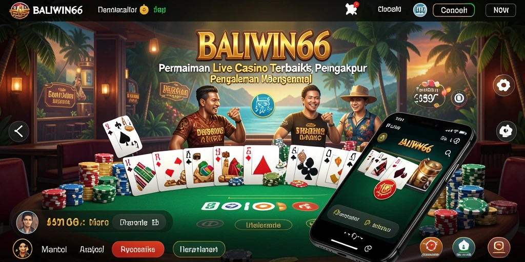 Screenshot menampilkan gameplay mendebarkan di BALIWIN66 Live Casino.