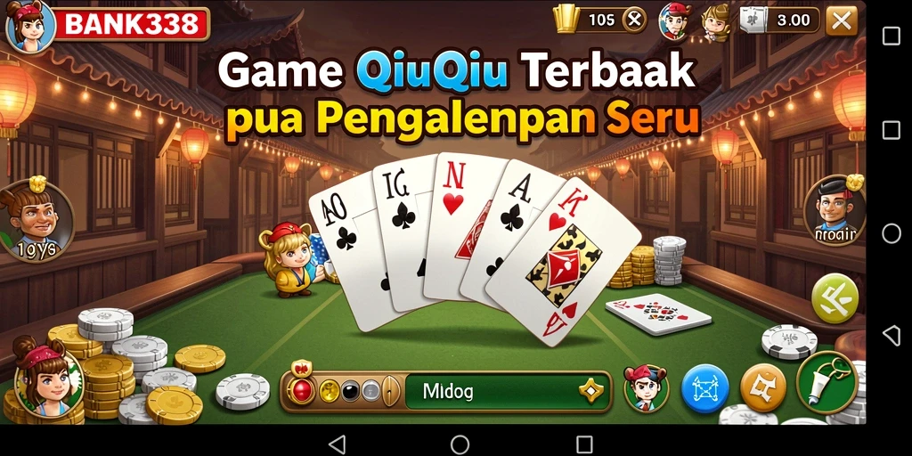 Tampilan gameplay QiuQiu yang seru dan mengasyikkan.