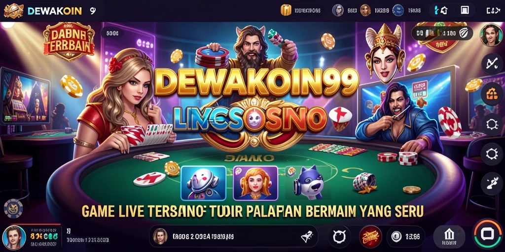 Screenshot gameplay mendebarkan dari DEWAKOIN99 di Live Casino.