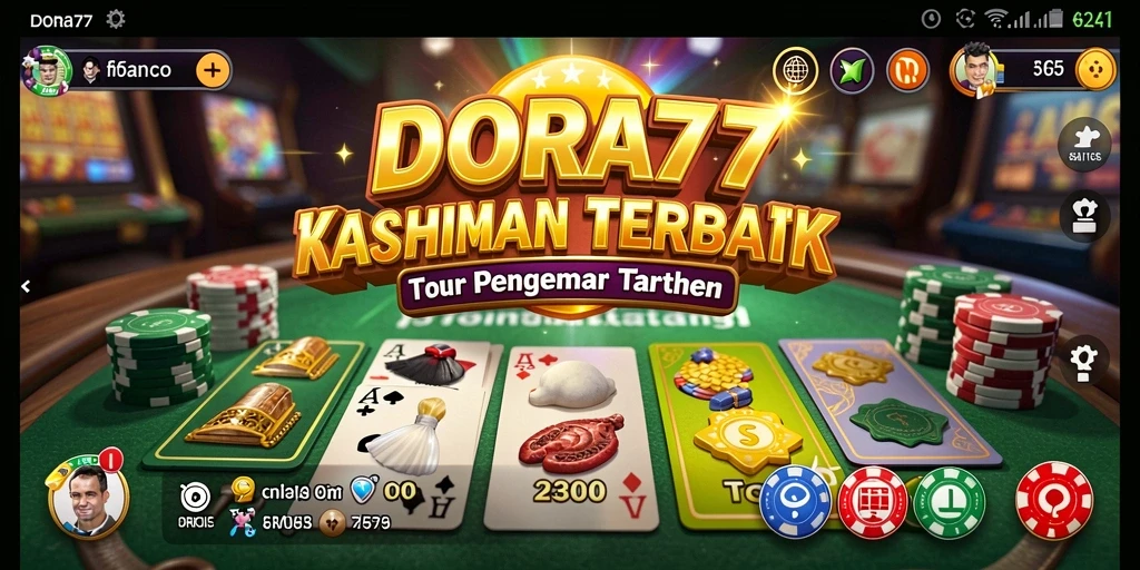 Screenshot DORA77 menampilkan gameplay Kasino yang menarik dan interaktif.