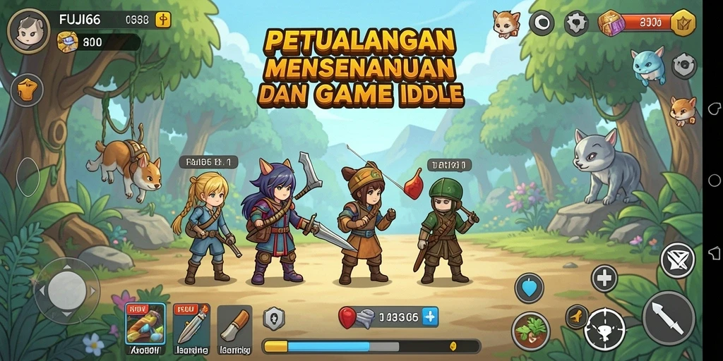 Tampilan gameplay <strong>FUJI66</strong> yang penuh warna dan menarik.