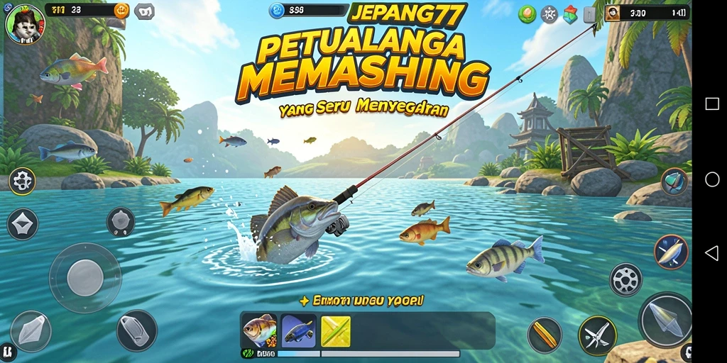 Tangkapan ikan yang menakjubkan dalam gameplay JEPANG77.