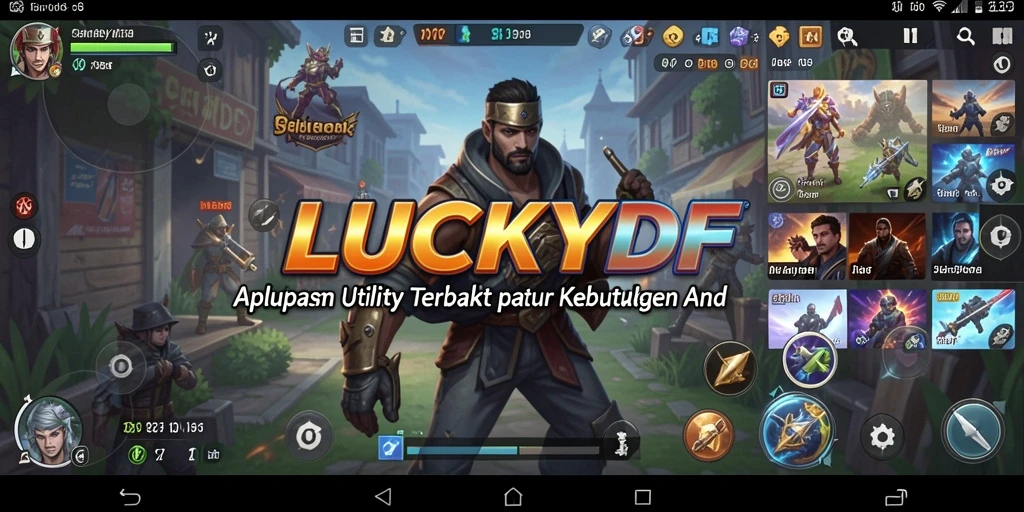 Screenshot utama LUCKYDF menampilkan antarmuka aplikasi Utility yang intuitif dan mudah digunakan.