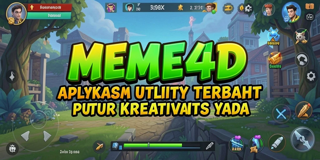 Tampilan antarmuka MEME4D yang intuitif dan penuh warna.