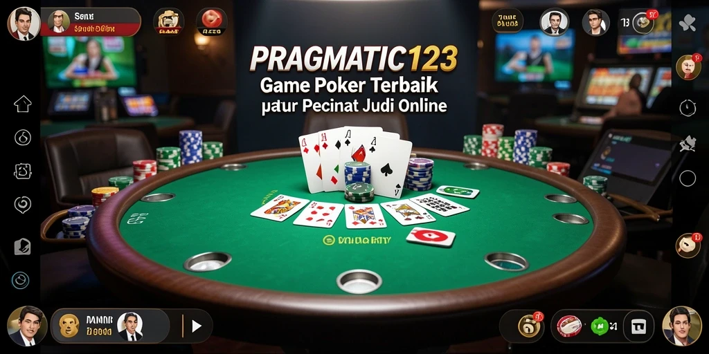Tampilan seru gameplay Poker di PRAGMATIC123.