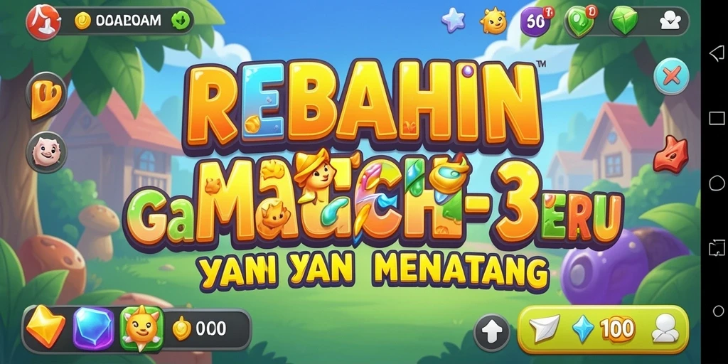 Gameplay <strong>REBAHIN</strong> yang seru dengan kombinasi permata.