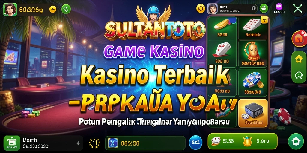 Screenshot SULTANTOTO menunjukkan gameplay Kasino yang mendebarkan.