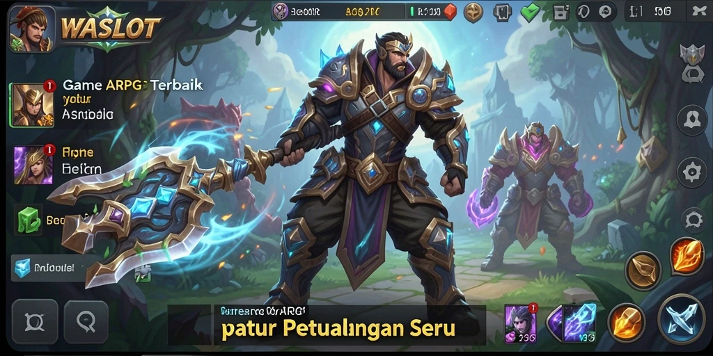 Tampilan gameplay WASLOT dengan aksi ARPG yang mendebarkan.