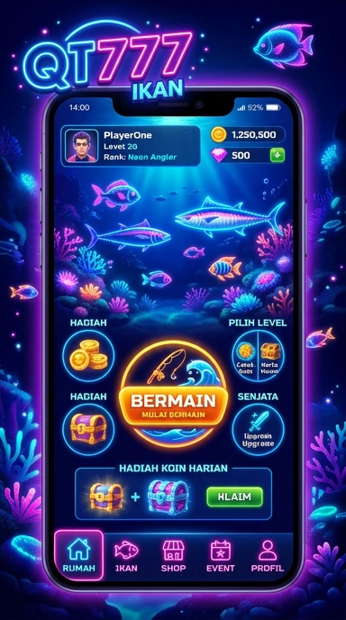Tampilan antarmuka qt777 yang user-friendly.